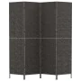 4-panel black water hyacinth screen 163x180 cm by vidaXL, Room dividers - Ref: Foro24-355196, Price: 108,39 €, Discount: %