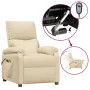 Cream fabric electric massage chair by vidaXL, Electric massage chairs - Ref: Foro24-3073826, Price: 272,71 €, Discount: %