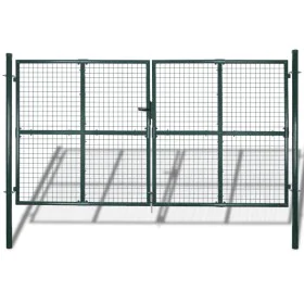 Double steel gate with powder coating by vidaXL, garden gates - Ref: Foro24-142025, Price: 456,97 €, Discount: %