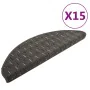 Stair tread mats 15 pcs anthracite 65x21x4 cm by vidaXL, Stair mats - Ref: Foro24-149883, Price: 65,96 €, Discount: %