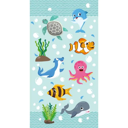 Good Morning SEAWORLD beach towel aquamarine blue 75x150 cm by Good Morning, Beach towels - Ref: Foro24-429820, Price: 22,37 ...