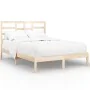 Solid wood bed frame 150x200 cm by vidaXL, Beds and slatted bases - Ref: Foro24-3105800, Price: 120,12 €, Discount: %