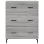 High sideboard sonoma gray plywood 69.5x34x180 cm by vidaXL, Sideboards - Ref: Foro24-3198423, Price: 185,11 €, Discount: %