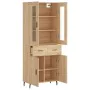 High oak-colored plywood sideboard 69.5x34x180 cm by vidaXL, Sideboards - Ref: Foro24-3198548, Price: 163,12 €, Discount: %