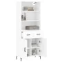 Tall white plywood sideboard 69.5x34x180 cm by vidaXL, Sideboards - Ref: Foro24-3200513, Price: 146,68 €, Discount: %