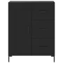 Tall black plywood sideboard 69.5x34x180 cm by vidaXL, Sideboards - Ref: Foro24-3200002, Price: 160,86 €, Discount: %