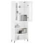 Tall white glossy plywood sideboard 69.5x34x180 cm by vidaXL, Sideboards - Ref: Foro24-3198739, Price: 152,07 €, Discount: %