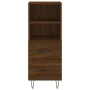 Tall brown oak plywood sideboard 34.5x34x180 cm by vidaXL, Sideboards - Ref: Foro24-3200296, Price: 102,29 €, Discount: %