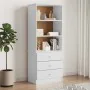 ALTA white pine wood bookcase with drawers 60x35x142 cm by vidaXL, Bookcases and shelves - Ref: Foro24-353952, Price: 159,60 ...