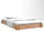 Solid oak wood bed frame 120x200 cm by vidaXL, Beds and slatted bases - Ref: Foro24-247257, Price: 167,32 €, Discount: %