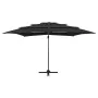 4-level umbrella with black aluminum pole 250x250 cm by vidaXL, Umbrellas - Ref: Foro24-313826, Price: 193,33 €, Discount: %