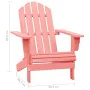 Adirondack-Gartenstuhl aus massivem rosa Fichtenholz von vidaXL, Gartenstühle - Ref: Foro24-315877, Preis: 104,46 €, Rabatt: %