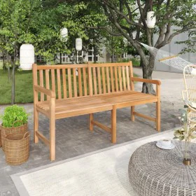 Solid teak wood garden bench 150 cm by vidaXL, garden benches - Ref: Foro24-316623, Price: 215,36 €, Discount: %