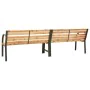 Double garden bench 241 cm Chinese fir wood by vidaXL, garden benches - Ref: Foro24-317123, Price: 191,11 €, Discount: %