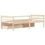 Bed frame with drawers and solid pine wardrobe 90x200 cm by vidaXL, Beds and slatted bases - Ref: Foro24-322056, Price: 210,2...