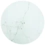 White tempered glass marble design table top Ø30x0.8 cm by vidaXL, Table tops - Ref: Foro24-322245, Price: 16,92 €, Discount: %