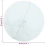 White tempered glass marble design table top Ø30x0.8 cm by vidaXL, Table tops - Ref: Foro24-322245, Price: 16,92 €, Discount: %