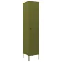 Olive green steel locker cabinet 35x46x180 cm by vidaXL, Lockers and storage cabinets - Ref: Foro24-336252, Price: 205,39 €, ...