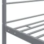 Estructura de cama con dosel metal gris 120x200 cm de vidaXL, Camas y somieres - Ref: Foro24-325059, Precio: 123,61 €, Descue...