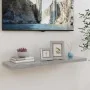 Concrete gray MDF floating wall shelf 90x23.5x3.8 cm by vidaXL, Shelves and shelves - Ref: Foro24-326603, Price: 25,57 €, Dis...