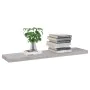 Concrete gray MDF floating wall shelf 90x23.5x3.8 cm by vidaXL, Shelves and shelves - Ref: Foro24-326603, Price: 25,57 €, Dis...