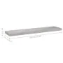 Concrete gray MDF floating wall shelf 90x23.5x3.8 cm by vidaXL, Shelves and shelves - Ref: Foro24-326603, Price: 25,57 €, Dis...