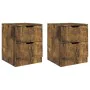 Bedside tables 2 units smoked oak engineered wood 40x40x50 cm by vidaXL, Nightstands - Ref: Foro24-326740, Price: 82,98 €, Di...