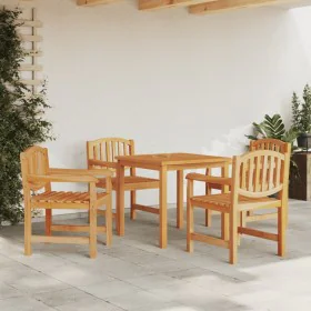 5-piece garden dining set solid teak wood by vidaXL, Garden sets - Ref: Foro24-3157924, Price: 585,00 €, Discount: %