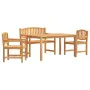 4-teilige Garten-Essgarnitur aus massivem Teakholz von vidaXL, Gartensets - Ref: Foro24-3157941, Preis: 652,43 €, Rabatt: %