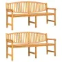 Garten-Essgruppe 3-teilig aus massivem Teakholz von vidaXL, Gartensets - Ref: Foro24-3157946, Preis: 923,54 €, Rabatt: %