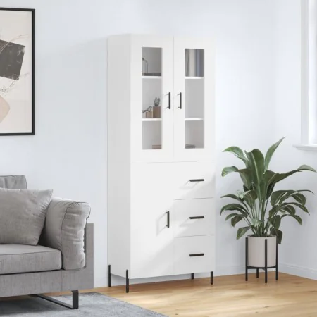 Tall white plywood sideboard 69.5x34x180 cm by vidaXL, Sideboards - Ref: Foro24-3198473, Price: 188,24 €, Discount: %