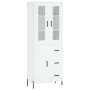 Tall white plywood sideboard 69.5x34x180 cm by vidaXL, Sideboards - Ref: Foro24-3198473, Price: 188,24 €, Discount: %