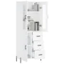 Tall white plywood sideboard 69.5x34x180 cm by vidaXL, Sideboards - Ref: Foro24-3198473, Price: 188,24 €, Discount: %