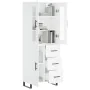 Tall white plywood sideboard 69.5x34x180 cm by vidaXL, Sideboards - Ref: Foro24-3198489, Price: 186,47 €, Discount: %