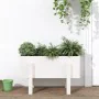 Solid white pine wood planter 62x30x38 cm by vidaXL, Pots and planters - Ref: Foro24-825178, Price: 41,24 €, Discount: %