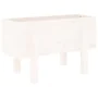 Solid white pine wood planter 62x30x38 cm by vidaXL, Pots and planters - Ref: Foro24-825178, Price: 41,24 €, Discount: %