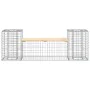 Gabion design garden bench solid pine wood 183x41x60.5 cm by vidaXL, garden benches - Ref: Foro24-834387, Price: 140,75 €, Di...