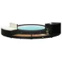 Edge of hot tub made of black acacia wood PE rattan by vidaXL, Pool and spa accessories - Ref: Foro24-310092, Price: 425,82 €...