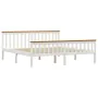 Bed frame with 2 white pine wood drawers 180x200 cm by vidaXL, Beds and slatted bases - Ref: Foro24-3060437, Price: 378,14 €,...