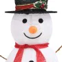 Weihnachtsdeko-Schneemann mit LED aus luxuriösem Stoff 90 cm von vidaXL, Weihnachtsbeleuchtung - Ref: Foro24-329760, Preis: 1...