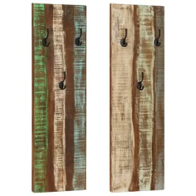 Wall coat racks 2 pcs recycled solid wood 36x3x110 cm by vidaXL, Hat and coat racks - Ref: Foro24-337067, Price: 103,99 €, Di...