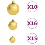 Christmas balls set 120 pieces with spike 300 LED gold bronze by vidaXL, Christmas lights - Ref: Foro24-330096, Price: 51,90 ...