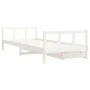 Estructura cama niños con cajones madera pino blanco 90x200 cm de vidaXL, Cunas y camas para niños - Ref: Foro24-834409, Prec...