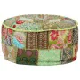 Round handmade cotton pachtwork pouf 40x20 cm green by vidaXL, Ottomans - Ref: Foro24-246573, Price: 38,26 €, Discount: %