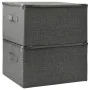 Storage boxes 2 units anthracite gray fabric 43x34x23 cm by vidaXL, Storage baskets - Ref: Foro24-332909, Price: 32,05 €, Dis...