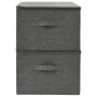 Storage boxes 2 units anthracite gray fabric 43x34x23 cm by vidaXL, Storage baskets - Ref: Foro24-332909, Price: 32,05 €, Dis...