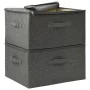 Storage boxes 2 units anthracite gray fabric 43x34x23 cm by vidaXL, Storage baskets - Ref: Foro24-332909, Price: 32,05 €, Dis...