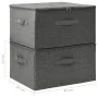 Storage boxes 2 units anthracite gray fabric 43x34x23 cm by vidaXL, Storage baskets - Ref: Foro24-332909, Price: 32,05 €, Dis...