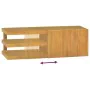 Wand-Badezimmerschrank aus massivem Teakholz 90x40x30 cm von vidaXL, Schließfächer und Lagerschränke - Ref: Foro24-338256, Pr...