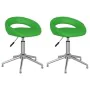 Swivel dining chairs 2 units green synthetic leather by vidaXL, dining chairs - Ref: Foro24-333328, Price: 81,07 €, Discount: %